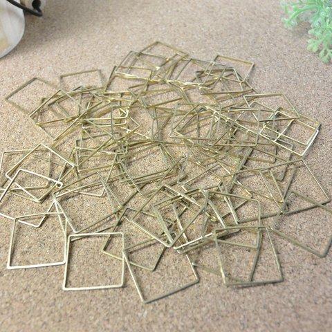 20㎜スクエアフレーム(中) 50PCS アンティークゴールド