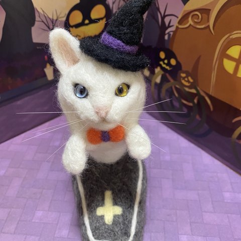 羊毛フェルトハロウィン置物