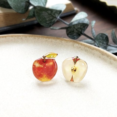 Apple earring｜りんごイヤリング・ピアス〔秋のフルーツ〕