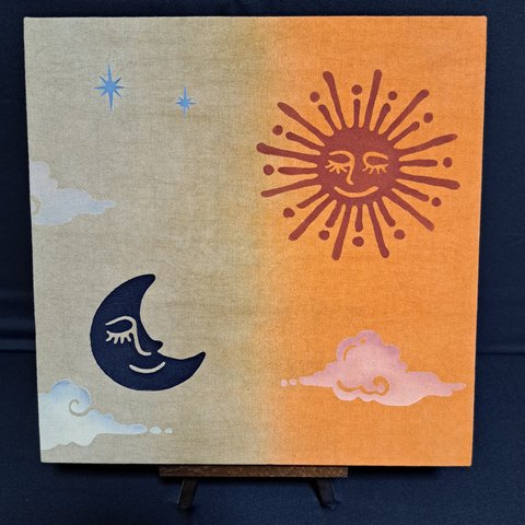 ファブリックパネル　～月と太陽～