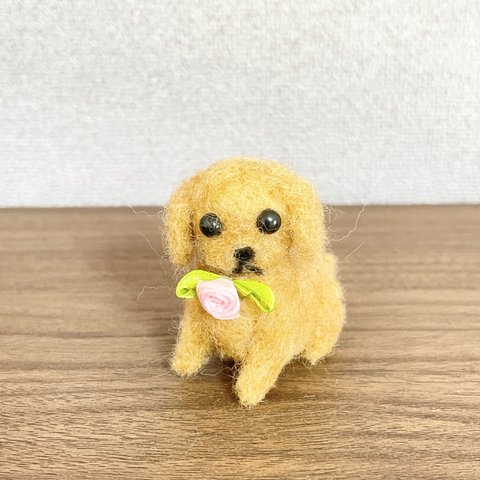 ダックスフンド　子犬　羊毛フェルト