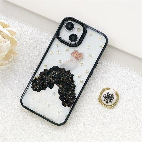 可愛くてお洒落な押し花ケース！スマホショルダー iPhoneケース