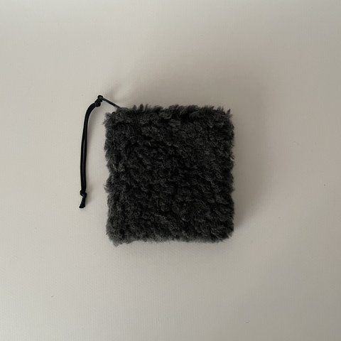 poitto10深型 ITALYBOA POUCH charcoal gray