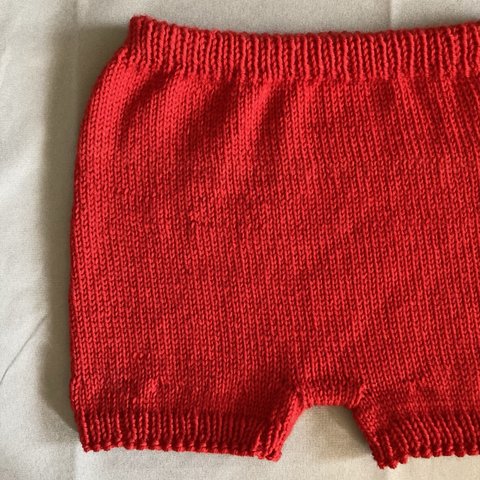 手編み毛糸のパンツ　大人用Ｌサイズ　メリノウール使用