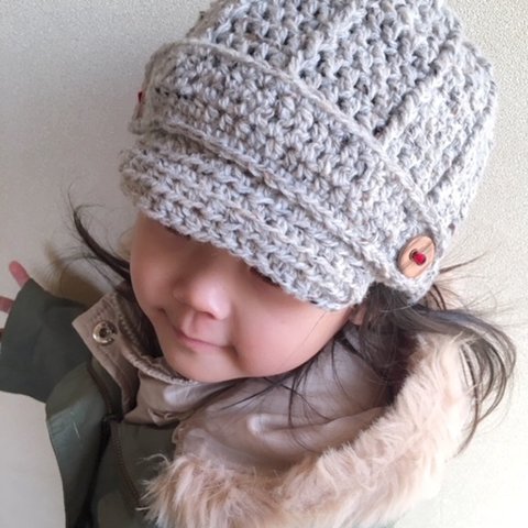 ＜Wool knit cap＞イングランド製ウールキッズニットキャップ＊送料無料＊