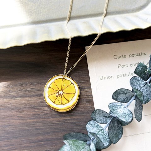 Lemon necklace｜一粒レモンネックレス