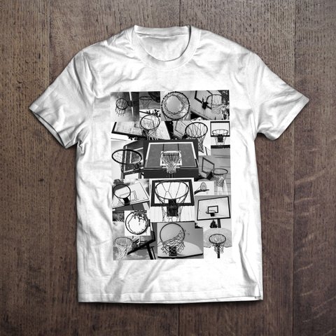 バスケTシャツ「Basketball Rings」