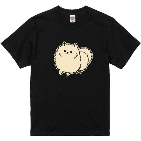 ポメラニアンTシャツ　Tシャツカラー全3色　名入れ無料　綿素材 ポメラニアンティーシャツ ポメｔシャツ わんこTシャツ 犬のTシャツ