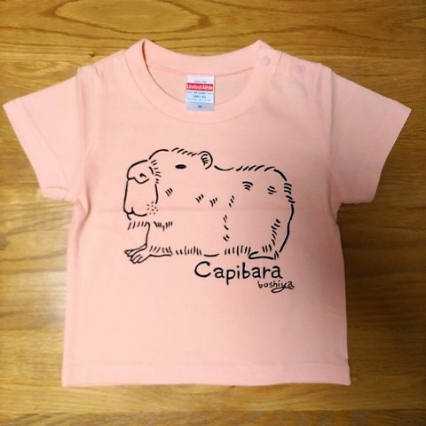 【90cm】「カピバラ」Tシャツ