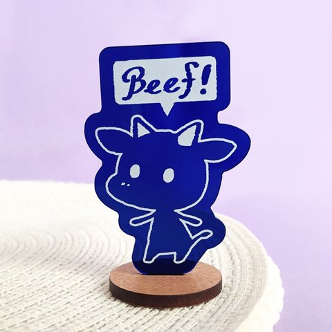 えふくん Beef! アクリルスタンド 牛 お肉