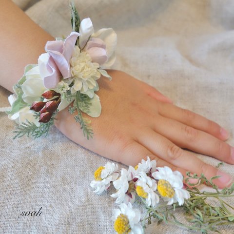 botanical bracelet リストレット　ベビー・キッズ　ラッピング無料