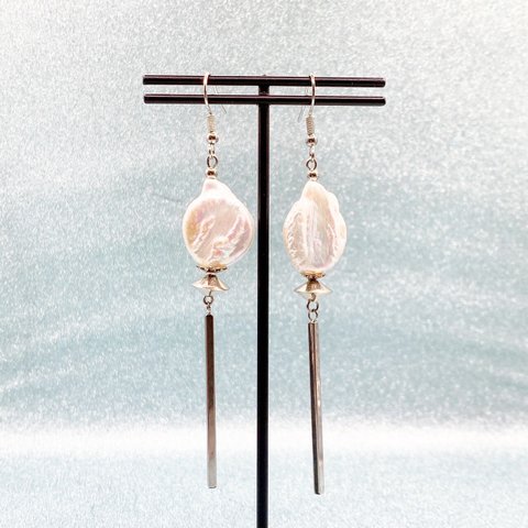 Baroque pearl-silver-