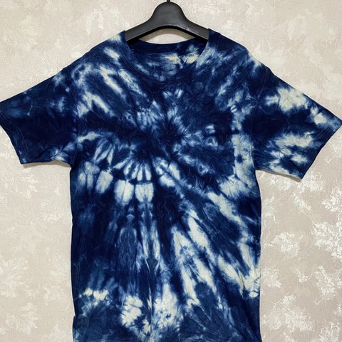 藍染めTシャツ(絞り染め) 9