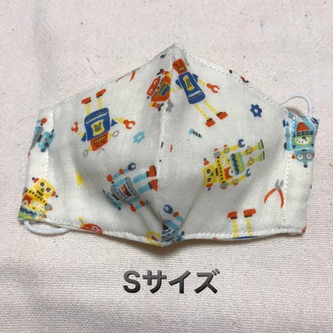 《再販》⭐︎ロボットSサイズ⭐︎ ベビー/幼児　布マスク　ガーゼマスク　ハンドメイド