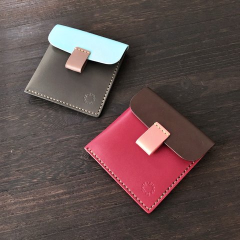 革色21色｜ポーチのようなミニ財布andカードケース｜カラーオーダー〈受注製作〉