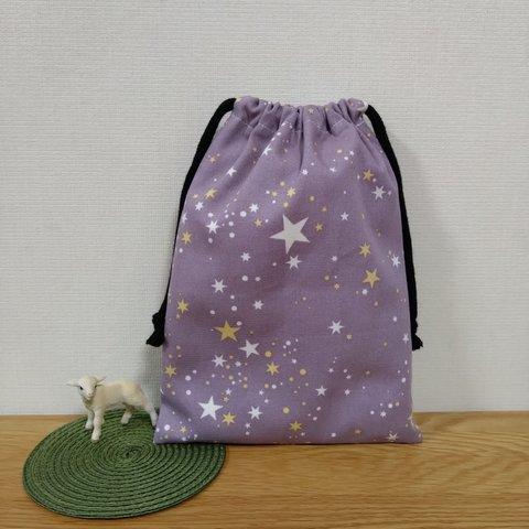 [在庫限定sale] コップ袋 (23×17) ☆ 紫の星空