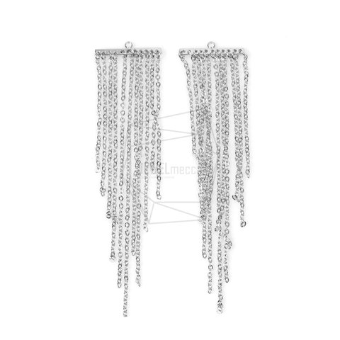 ERG-554-R【2個入り】チェーンタッセルチャーム,Chain tassel Charm/25mm X 77mm