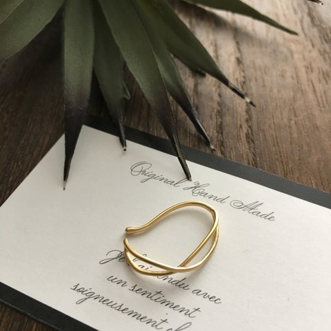 infinity ear cuff(mat gold)