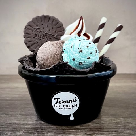 アイスクリーム 小物入れ メモスタンド ワッフルボウル パフェ チョコミント WAFFLE BOWL ICE CREAM PARFAIT CHOCOLATE MINT