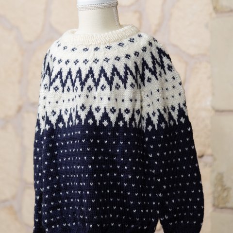 『値下げ中』子供用 手編みセーター５