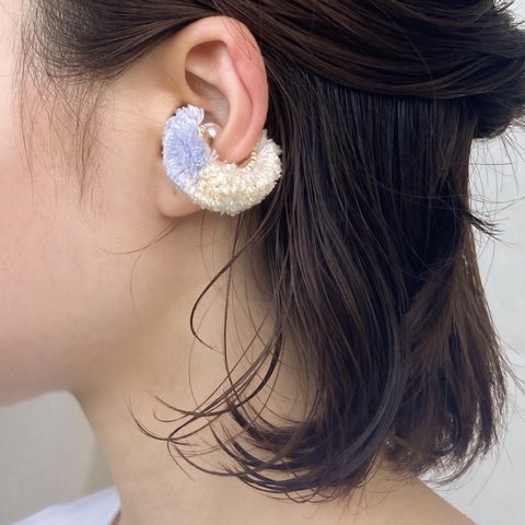 fluffy ear cuff ✳︎ もふもふイヤーカフ_ lavender