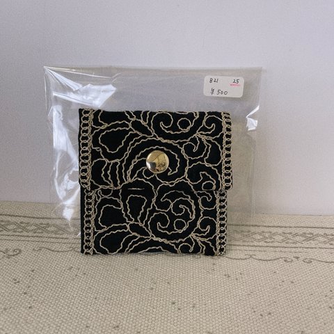 B21-25インド刺繍　コインケース　小物入れ　