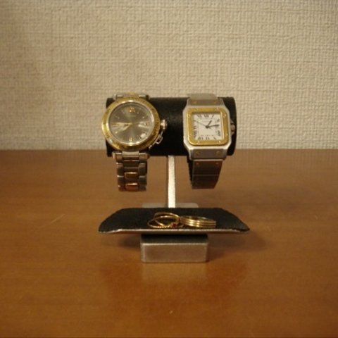 ウォッチ　飾る　ちびブラックトレイ付き腕時計スタンド　No.130226　AKI-STUDIO　