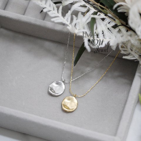 Coin Necklace *金属アレルギー対応【選べる2色】IMN04