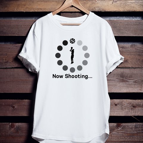 バスケTシャツ「Now Shooting…」