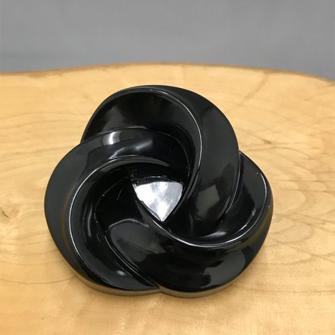 40ｍｍ　ワンコインなボタン＃１【ブラック】