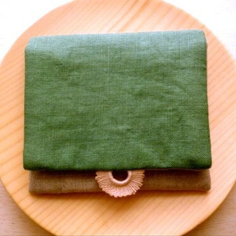 mini  purse pouch ( green&lace )