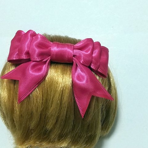 ネオブライス　ヘアリボン　ビビッドピンク