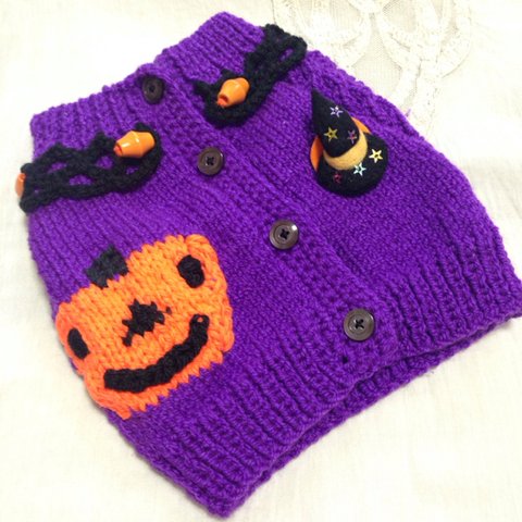 【値下】着せやすい背中ボタン☆ハロウィンセーター