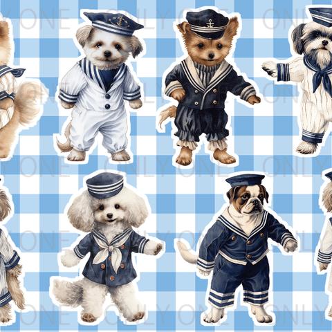 デザインペーパーNautical Captain DOG コラージュシート