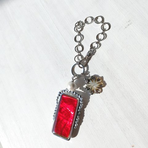 1点限定　Wine color bag charm