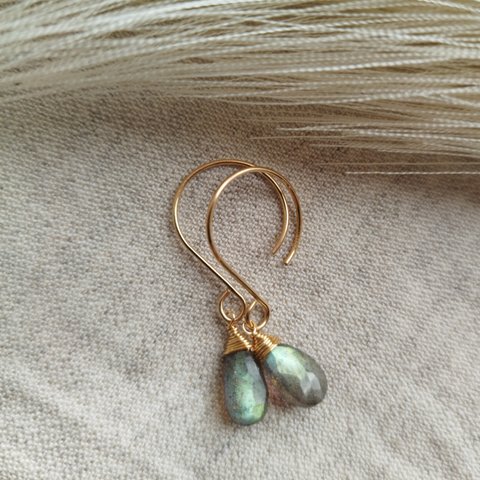 Labradorite 14kgf ピアス