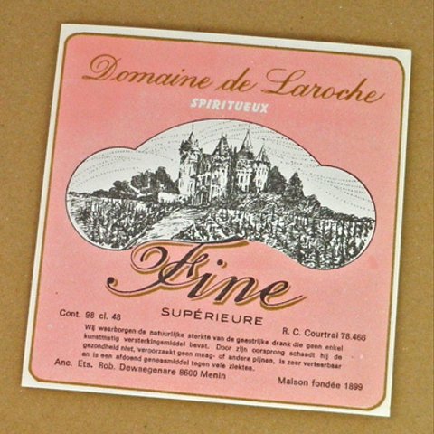 1枚/ Vintage ラベル Vol. 7（Domaine de Laroche / Pink）DA-LA007