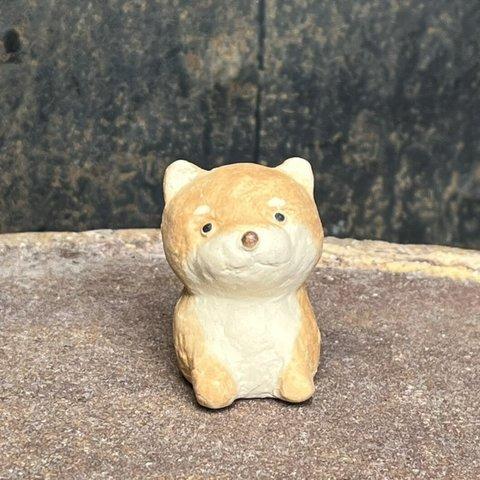 柴犬　子(赤）　O-409-1　　陶製　/Shiba Inu/柴犬