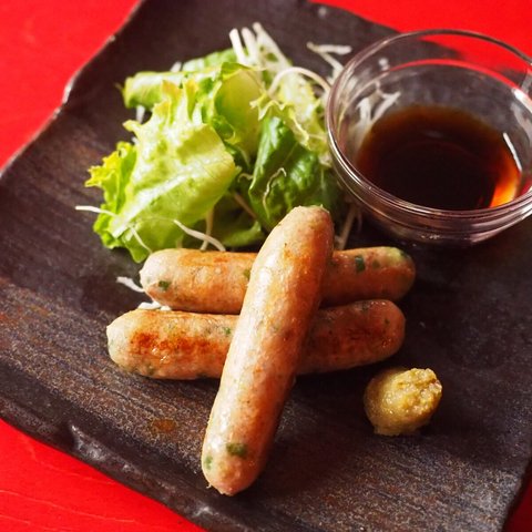 ビールとよく合う餃子ソーセージ