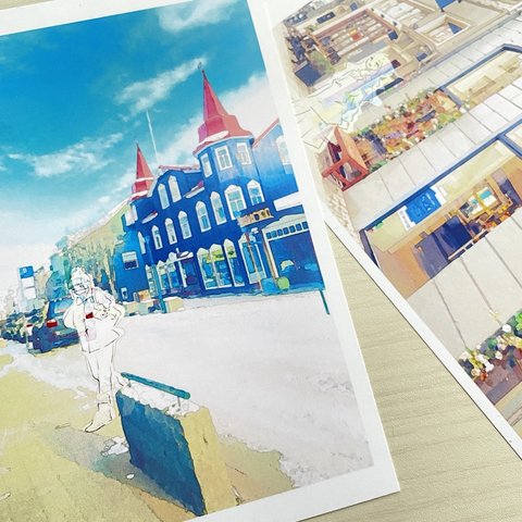 Postcard Iceland & Copenhagen ver ポストカード 北欧