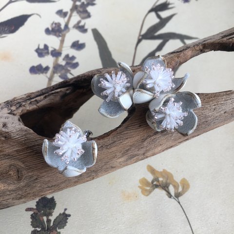 光彩の花 ear cuff&earring/pierce