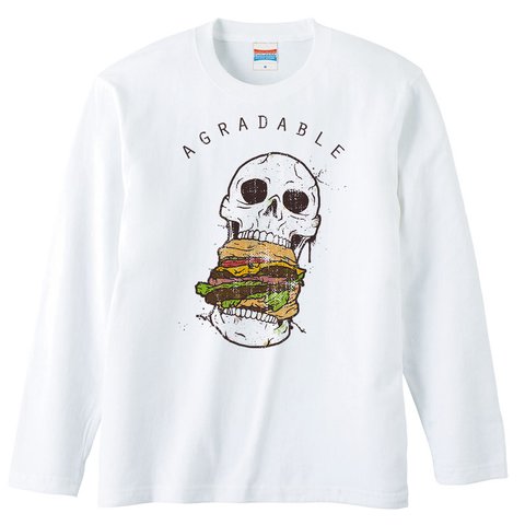 [ロングスリーブTシャツ] Crazy Burger