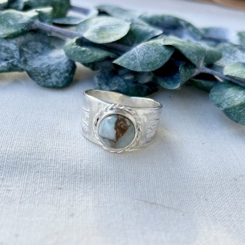 【受注製作】Blue copper turquoise ring 《silver 925》