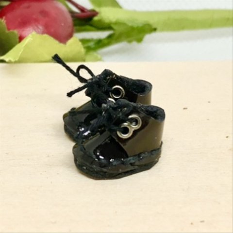 プチブライス用　エナメル革靴　miniature  boots.