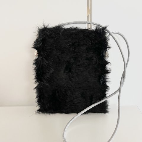 eco fur shoulder bag