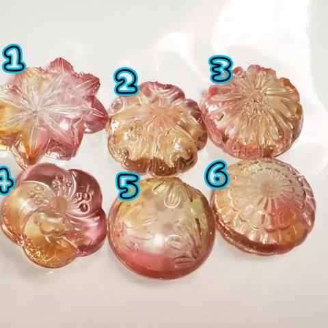 【受注生産】透き通る和菓子のポニーフック〜其ノ二