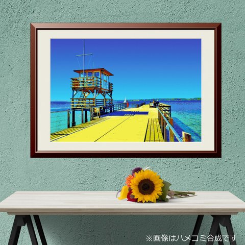 【アートポスター】バルト海の桟橋（作品No.313）