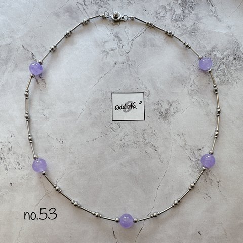 no.53   jade necklace（purple）