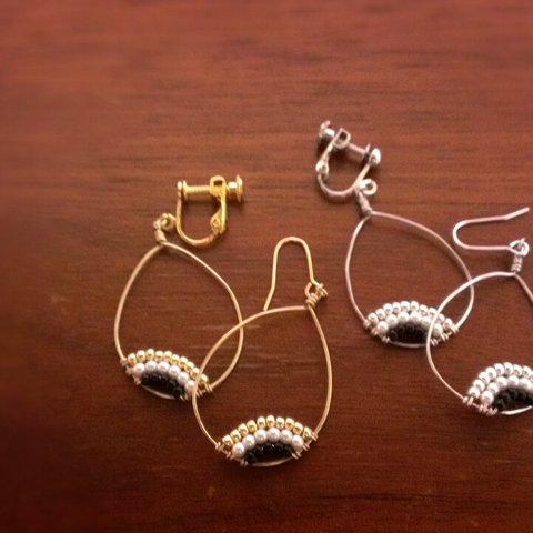 【再販】パールのうろこイヤリングorピアス