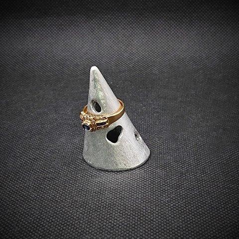 リングホルダー(new model)　指輪置き　錫　【RR】Ring holder　オブジェ　はかた錫スタジオ